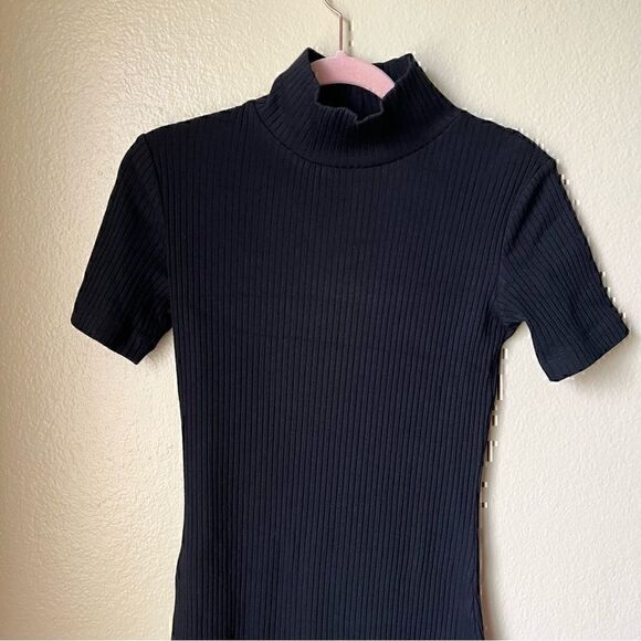 L’AGENCE Knit Turtleneck Sweater MIDI Dress SAMPLE - Picture 7 of 9